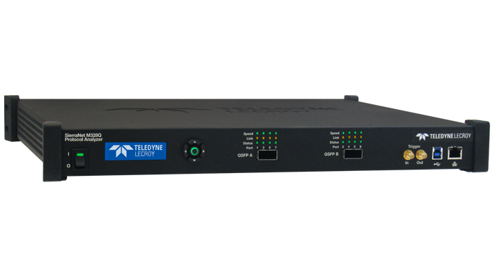 Sierranet M328Q 协议分析仪侧视图
