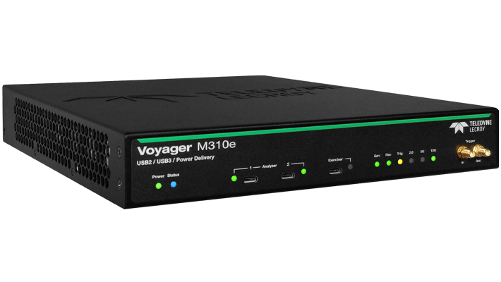 voyager m310e 协议分析仪侧视图