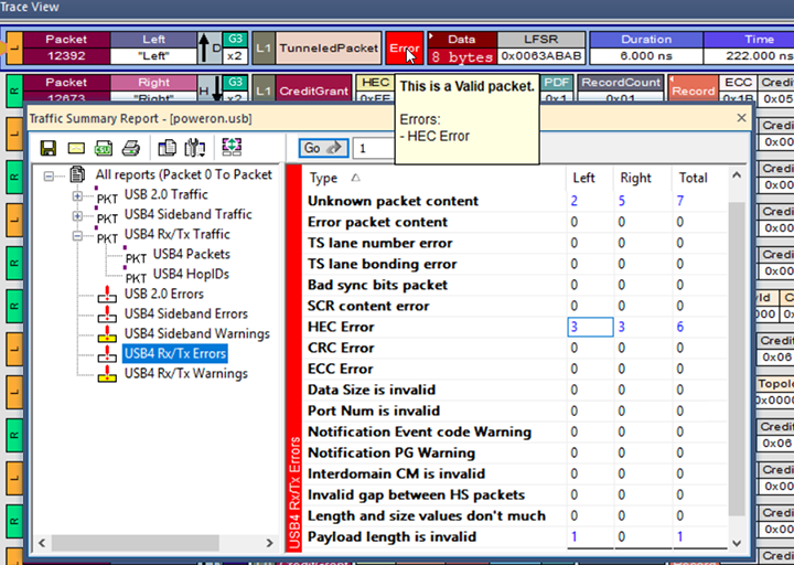 分析软件 USB 设备解码的屏幕截图
