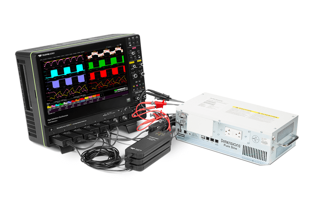 使用 8 通道示波器和高压差分探头进行逆变器分段测试